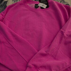 Gap Hot Pink Long sleeve sweatshirt L BNWT